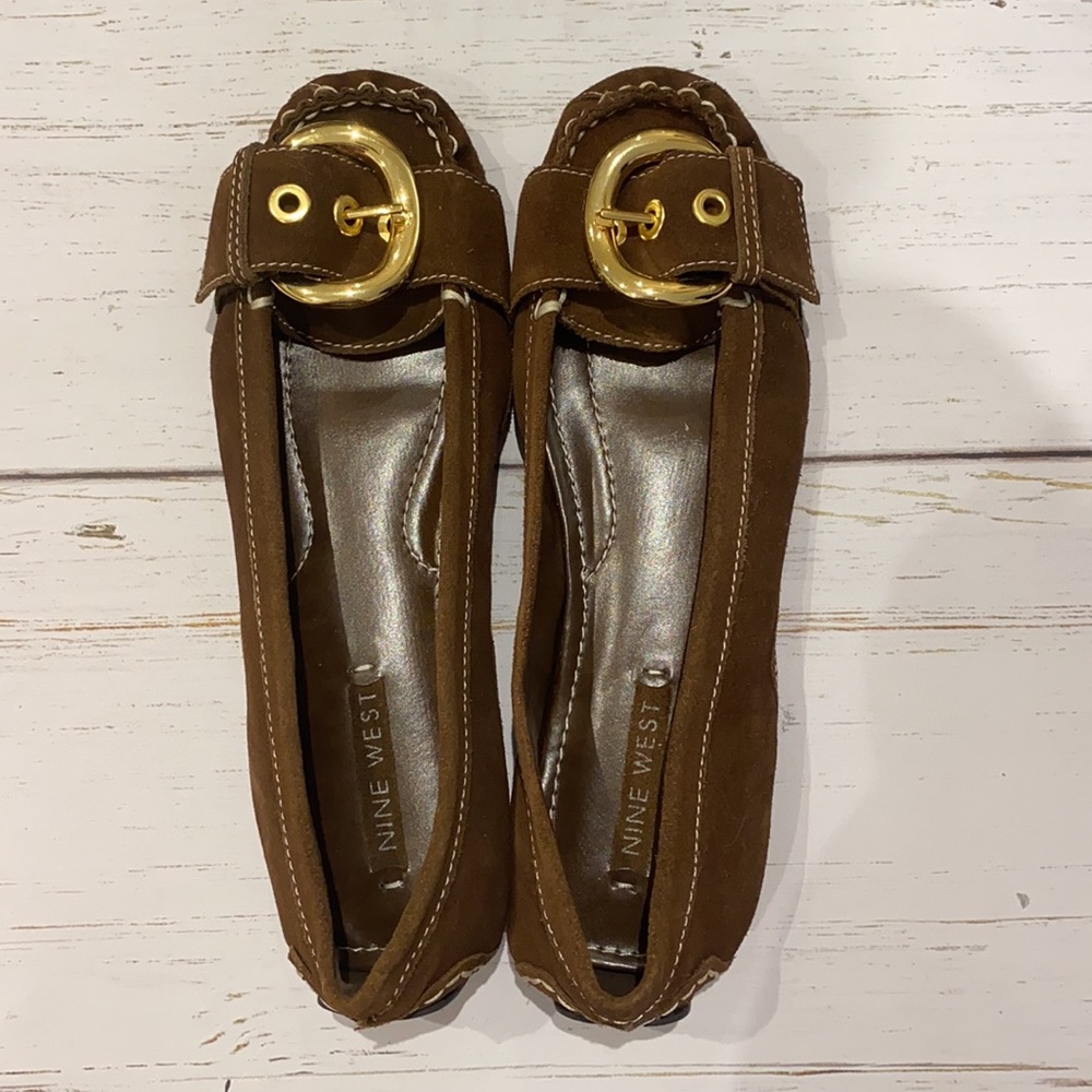 NWOT Nine West Suede Brown Loafers